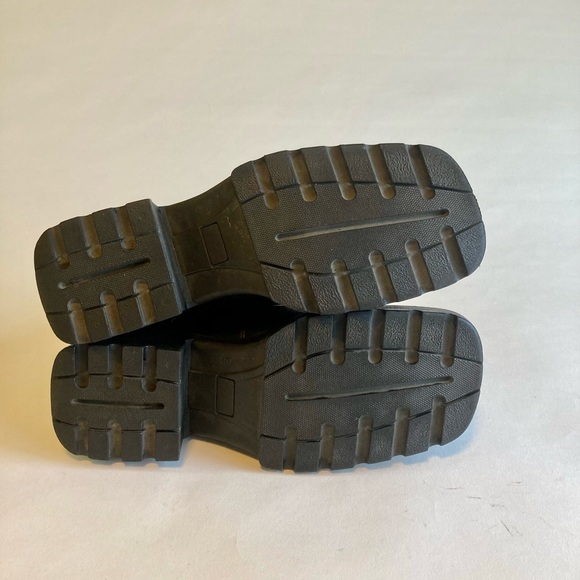 Fait au Canada Black Leather Fur Lining Lace Up Boots size 9 - Picture 9 of 16